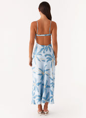 Alisha Midi Dress - Opulent Blue
