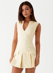 Cassia Mini Dress - Yellow