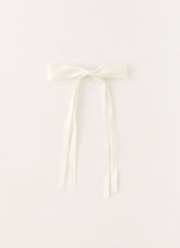 Dorothy Bow Hair Clip - Ivory