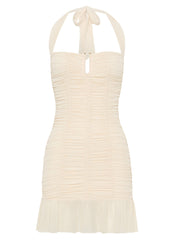 Toni Halter Mini dress - Lemon