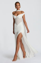 Alaia Maxi Dress - Ivory Dress Babyboo Fashion Premium Exclusive Design