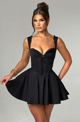 Antonella Mini Dress - Black Dress Babyboo Fashion Premium Exclusive Design