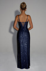 Ashton Maxi Dress - Navy Dress Babyboo Fashion Premium Exclusive Design