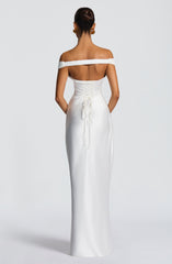 Aurelia Maxi Dress - Ivory Dress Babyboo Fashion Premium Exclusive Design