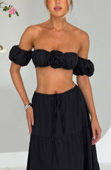 Carmen Top - Black Shirts & Tops Babyboo Fashion Premium Exclusive Design