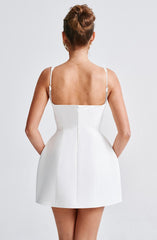 Claretta Mini Dress Ivory Dress Babyboo Fashion Premium Exclusive Design