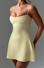 Dakota Mini Dress - Lemon Dress Babyboo Fashion Premium Exclusive Design