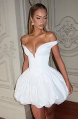 Eileen Mini Dress - Ivory Dress Babyboo Fashion Premium Exclusive Design