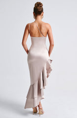 Esmeraya Maxi Dress - Champagne Dress Babyboo Fashion Premium Exclusive Design