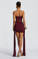 Fiorella Mini Dress - Cherry Lacquer Dress Babyboo Fashion Premium Exclusive Design