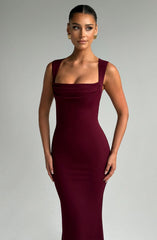 Helena Maxi Dress - Cherry Lacquer Dress Babyboo Fashion Premium Exclusive Design
