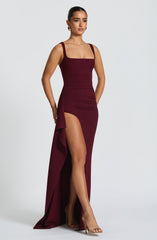 Katana Maxi Dress - Cherry Lacquer Dress Babyboo Fashion Premium Exclusive Design