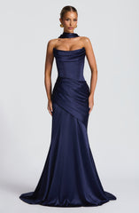 Kensington Maxi Dress - Navy Dress Babyboo Fashion Premium Exclusive Design
