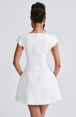 Lena Mini Dress - Ivory Dress Babyboo Fashion Premium Exclusive Design