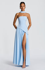 Maliyah Maxi Dress - Baby Blue Dress Babyboo Fashion Premium Exclusive Design