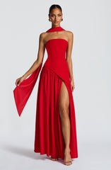 Maliyah Maxi Dress - Red Dress Babyboo Fashion Premium Exclusive Design