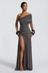 Monica Maxi Dress - Charcoal Dress Babyboo Fashion Premium Exclusive Design