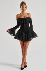 Nerissa Playsuit - Black Playsuit Babyboo Fashion Premium Exclusive Design