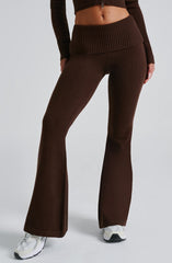 Portia Knit Pants - Chocolate Pants Babyboo Fashion Premium Exclusive Design