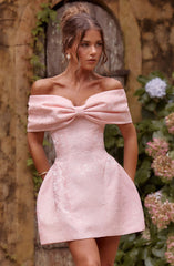 Raquel Mini Dress - Blush Dress Babyboo Fashion Premium Exclusive Design