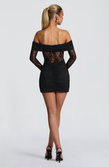 Sauline Mini Dress - Black Dress Babyboo Fashion Premium Exclusive Design