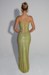 Serena Top - Olive Tops Babyboo Fashion Premium Exclusive Design