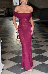 Stephanie Maxi Dress - Burgundy Dress Babyboo Fashion Premium Exclusive Design