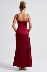 Winona Maxi Dress - Burgundy Dress Babyboo Fashion Premium Exclusive Design