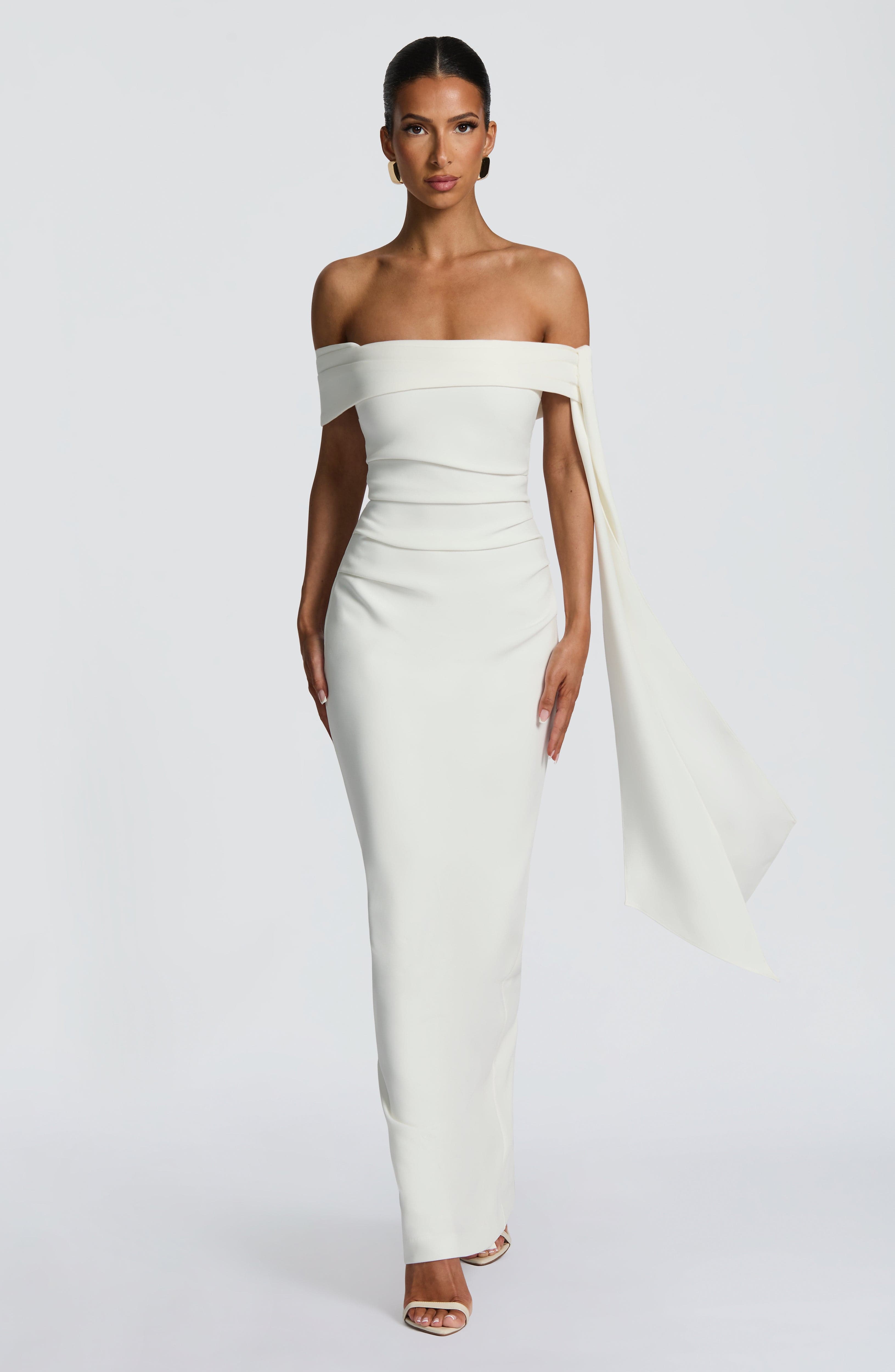 Addie Maxi Dress - Ivory Dress Babyboo Fashion Premium Exclusive Design