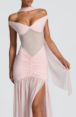 Alaia Maxi Dress - Blush Dress Babyboo Fashion Premium Exclusive Design