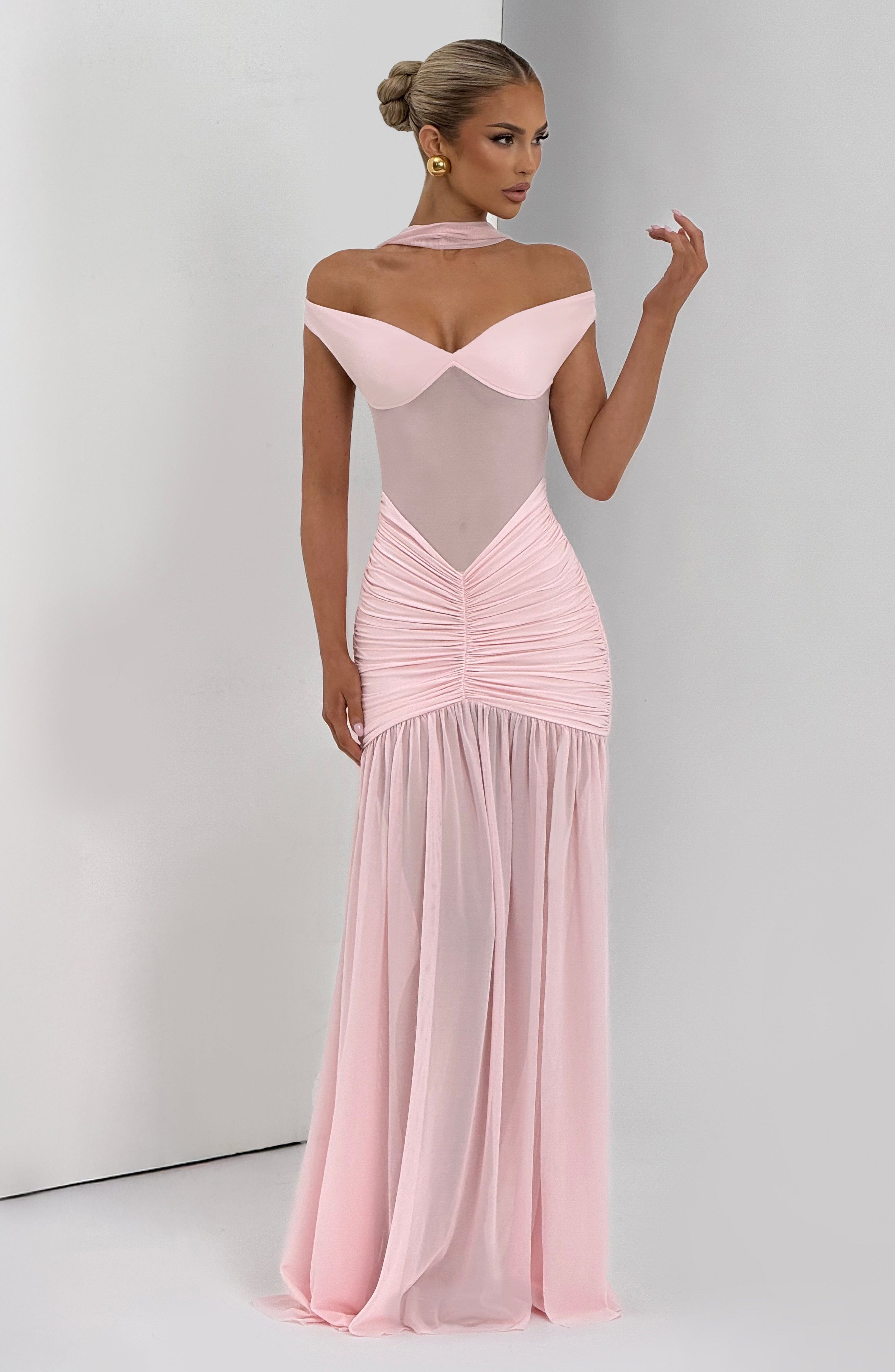 Alaia Maxi Dress - Blush Dress Babyboo Fashion Premium Exclusive Design