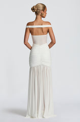 Alaia Maxi Dress - Ivory Dress Babyboo Fashion Premium Exclusive Design