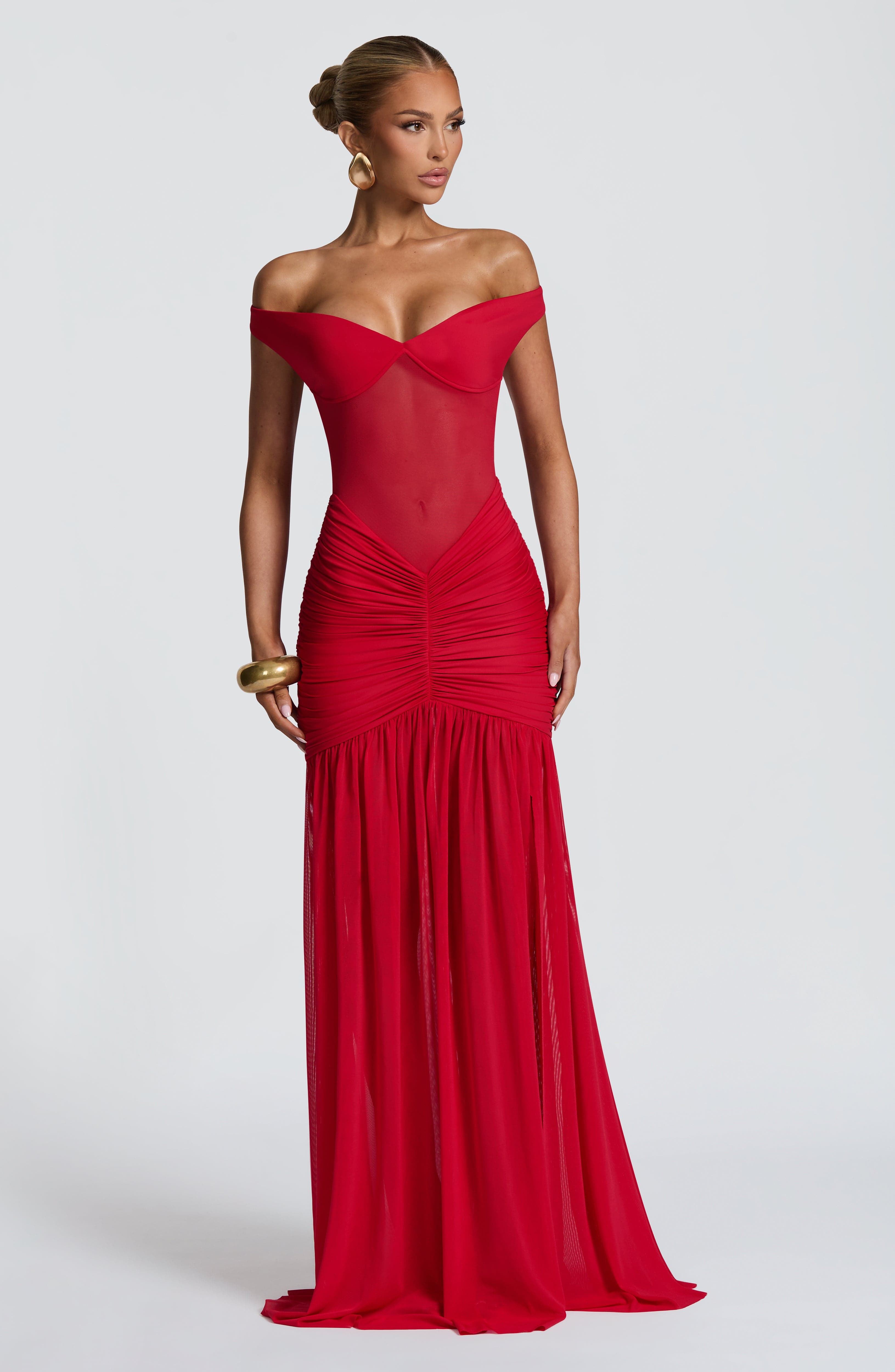 Alaia Maxi Dress - Red Dress Babyboo Fashion Premium Exclusive Design