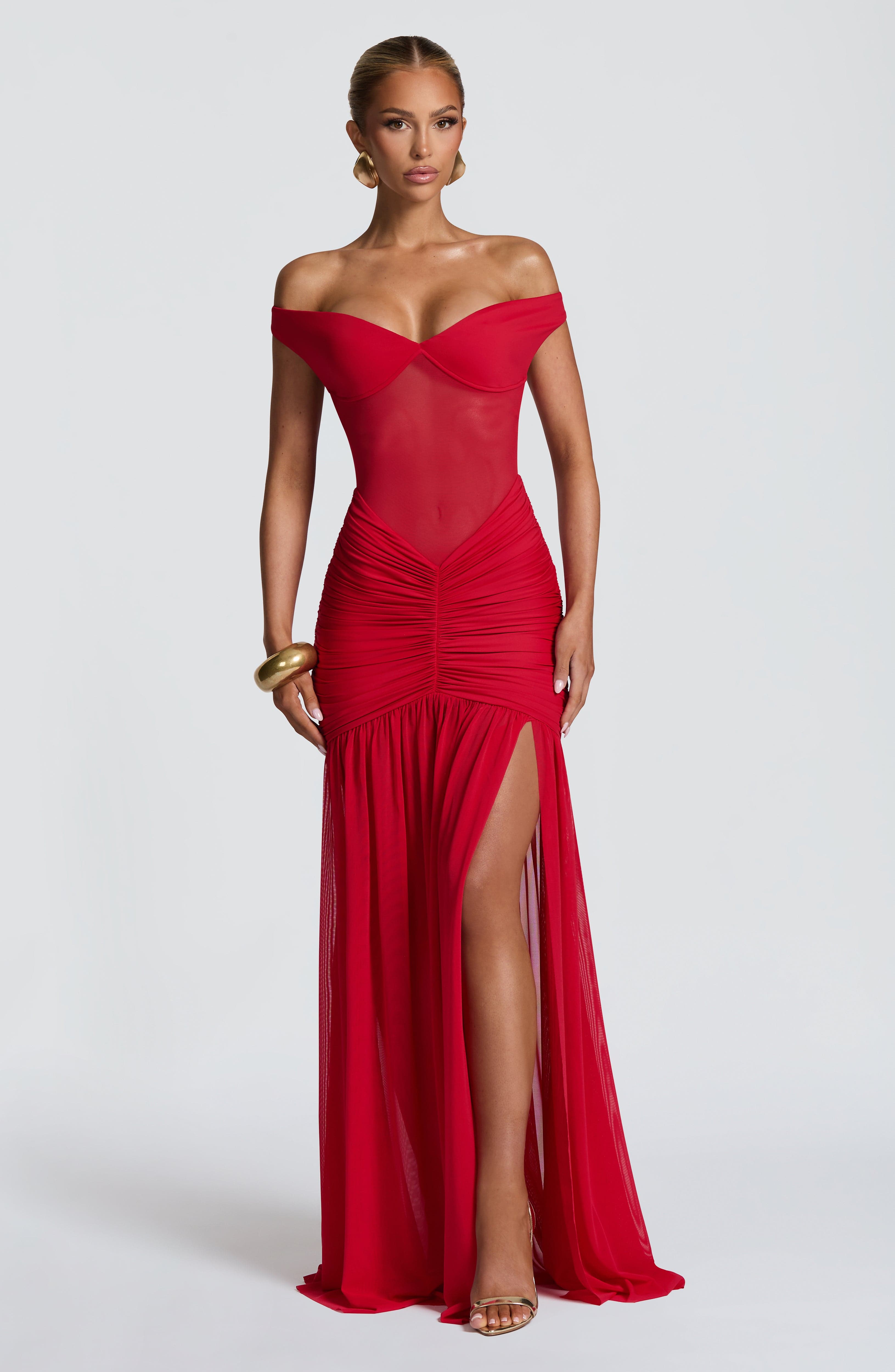 Alaia Maxi Dress - Red Dress Babyboo Fashion Premium Exclusive Design