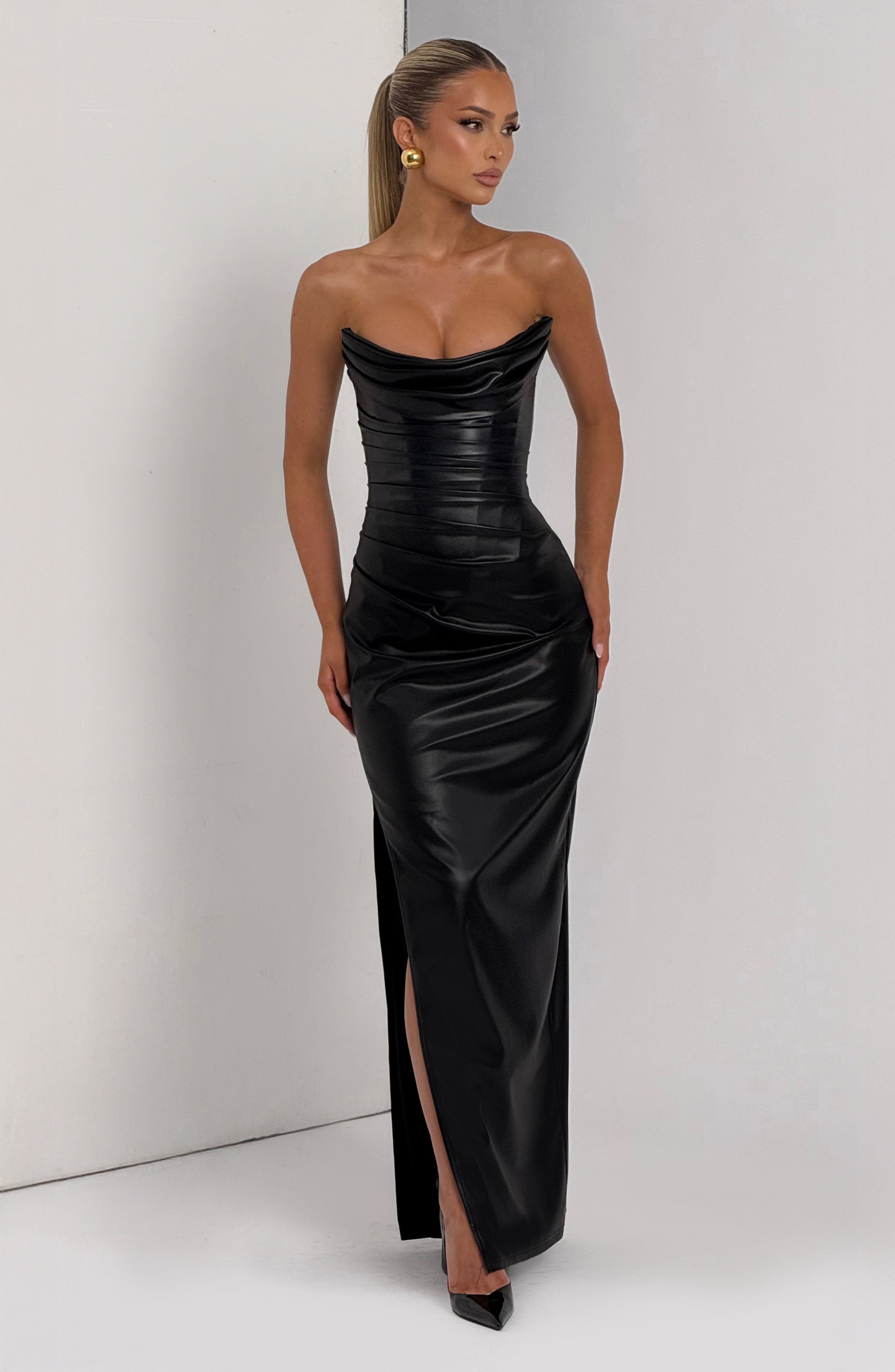 Alba Maxi Dress - Black Dress Babyboo Fashion Premium Exclusive Design