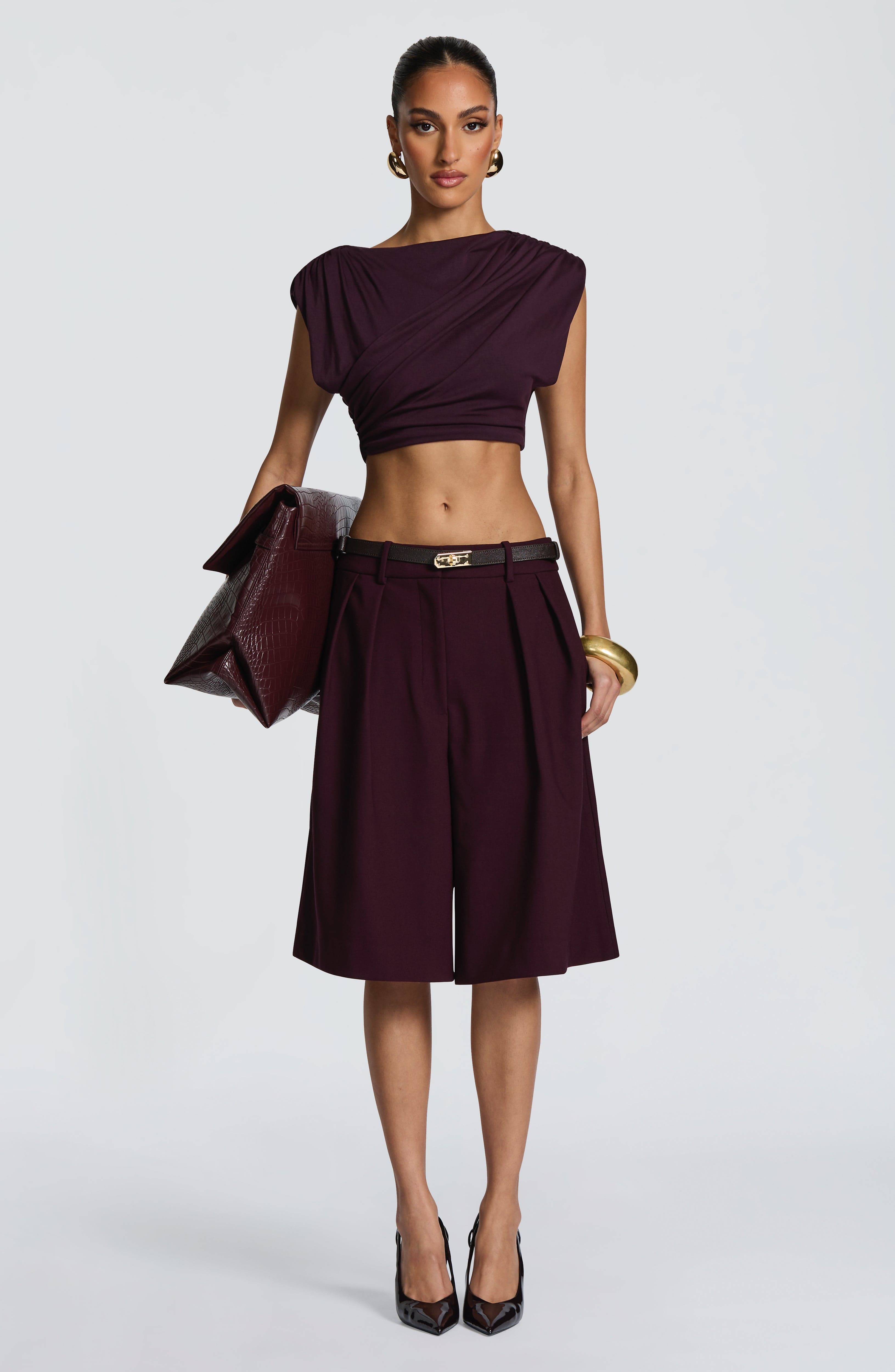 Amara Top - Plum Tops Babyboo Fashion Premium Exclusive Design