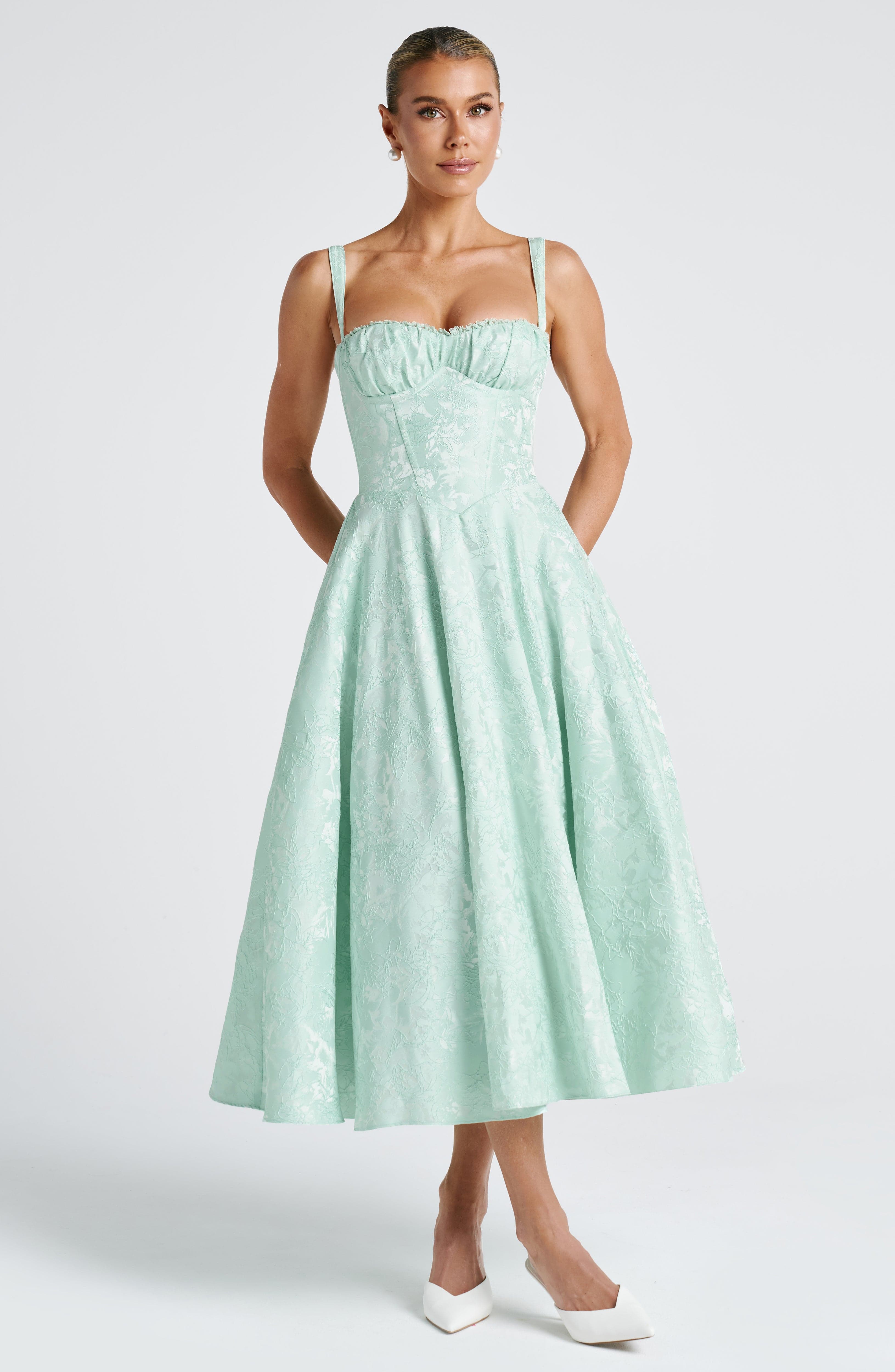 Amity Midi Dress - Mint Dress Babyboo Fashion Premium Exclusive Design