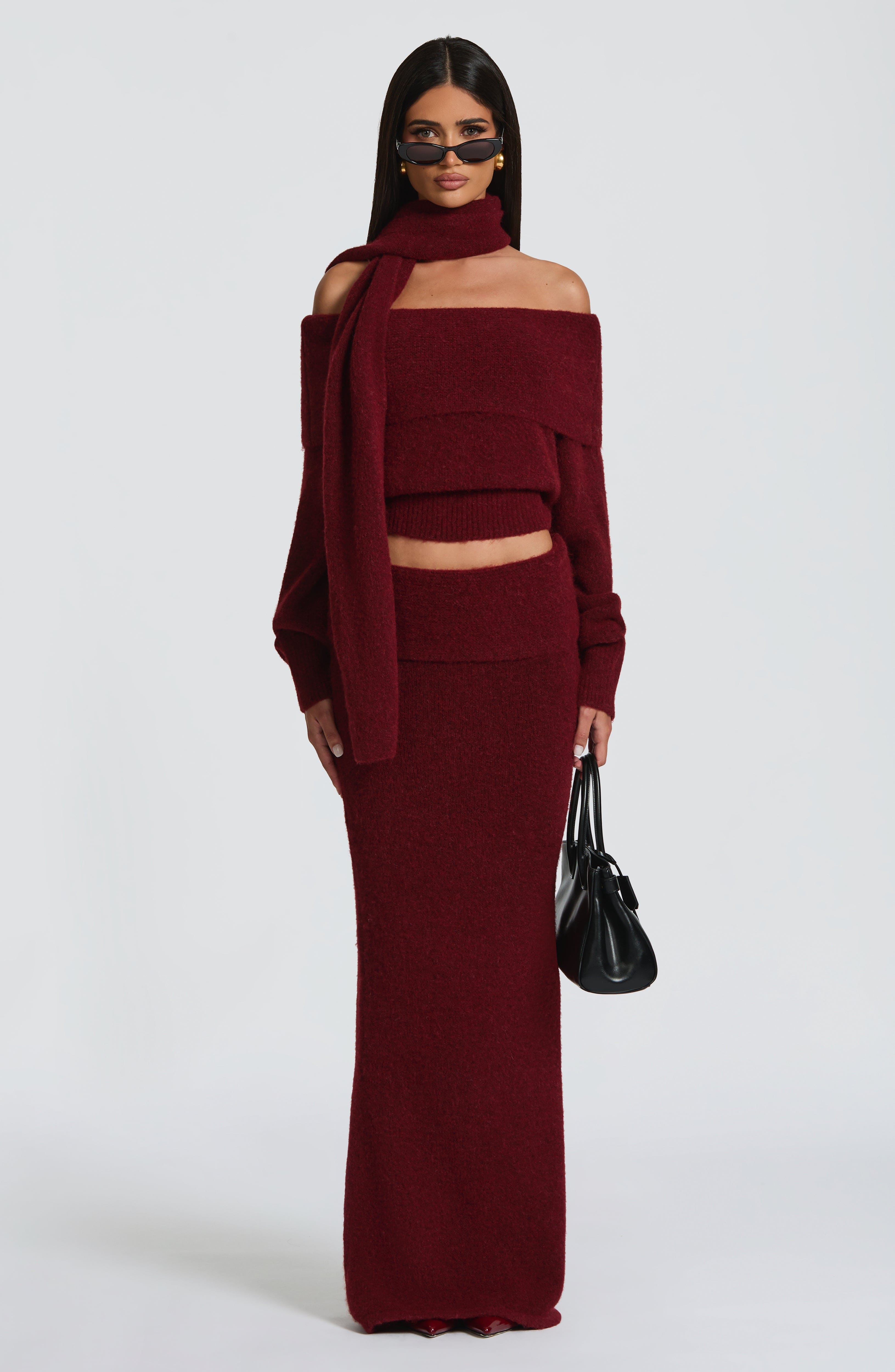 Andie Top - Burgundy Tops Babyboo Fashion Premium Exclusive Design