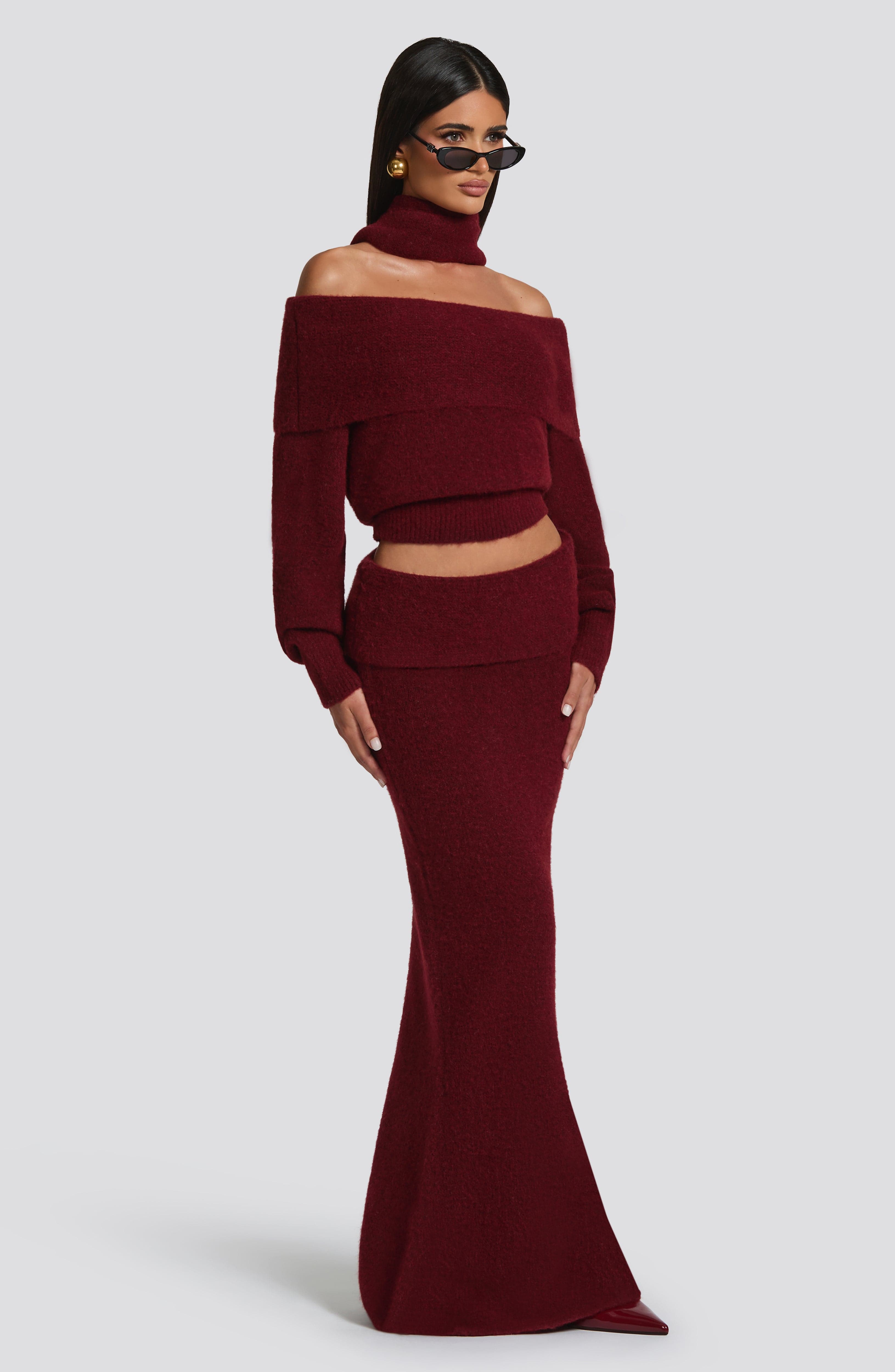 Andie Top - Burgundy Tops Babyboo Fashion Premium Exclusive Design
