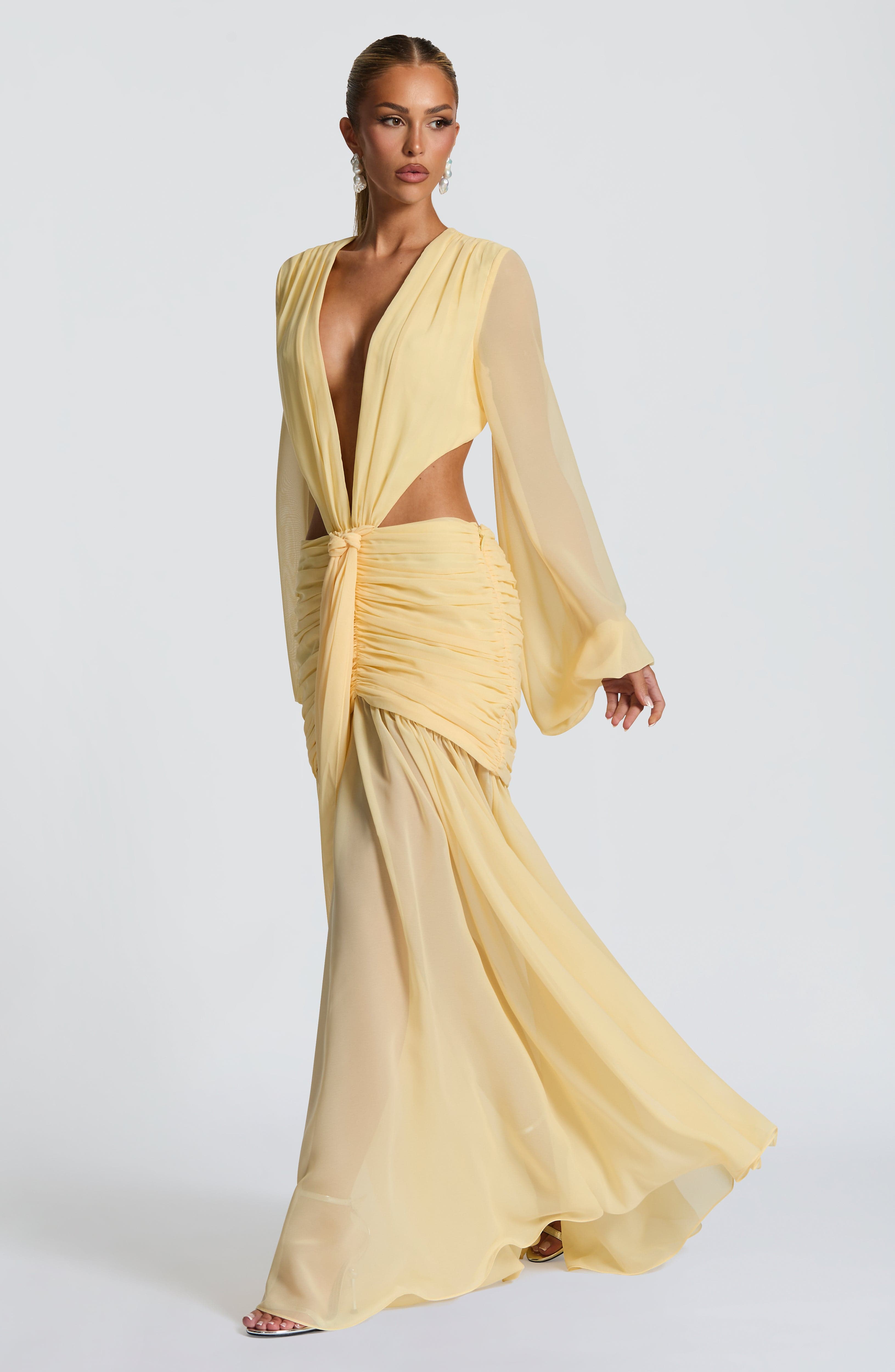 Andrina Maxi Dress - Lemon Dress Babyboo Fashion Premium Exclusive Design