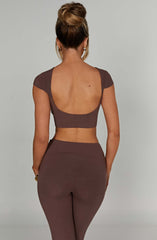 Anika Top - Chocolate Tops Babyboo Fashion Premium Exclusive Design