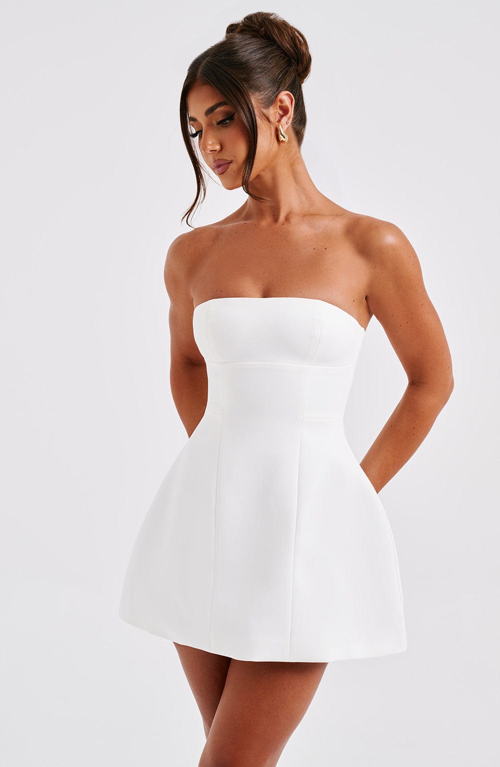 Asha Mini Dress - Ivory Dress Babyboo Fashion Premium Exclusive Design