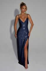 Ashton Maxi Dress - Navy Dress Babyboo Fashion Premium Exclusive Design