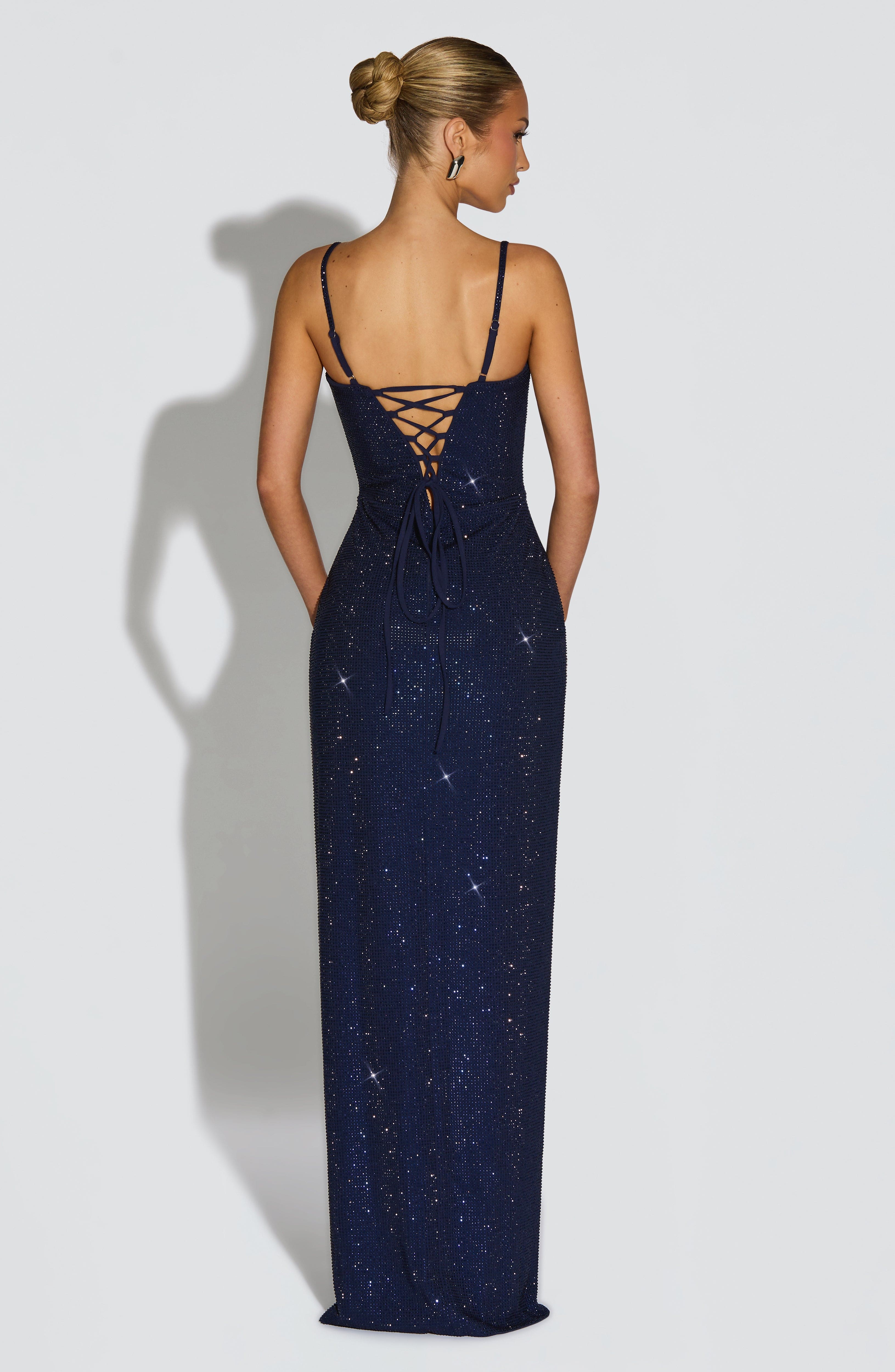 Ashton Maxi Dress - Navy Dress Babyboo Fashion Premium Exclusive Design