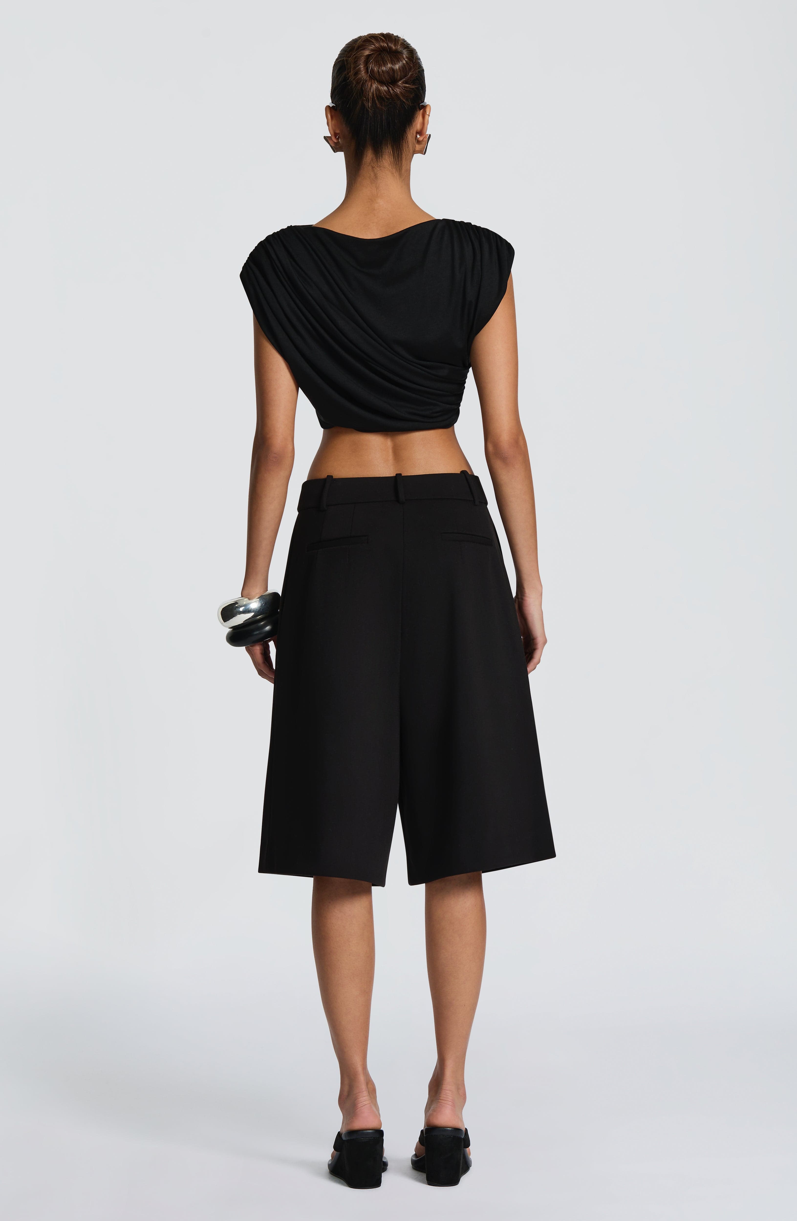 Ausra Bermuda Shorts - Black Shorts Babyboo Fashion Premium Exclusive Design