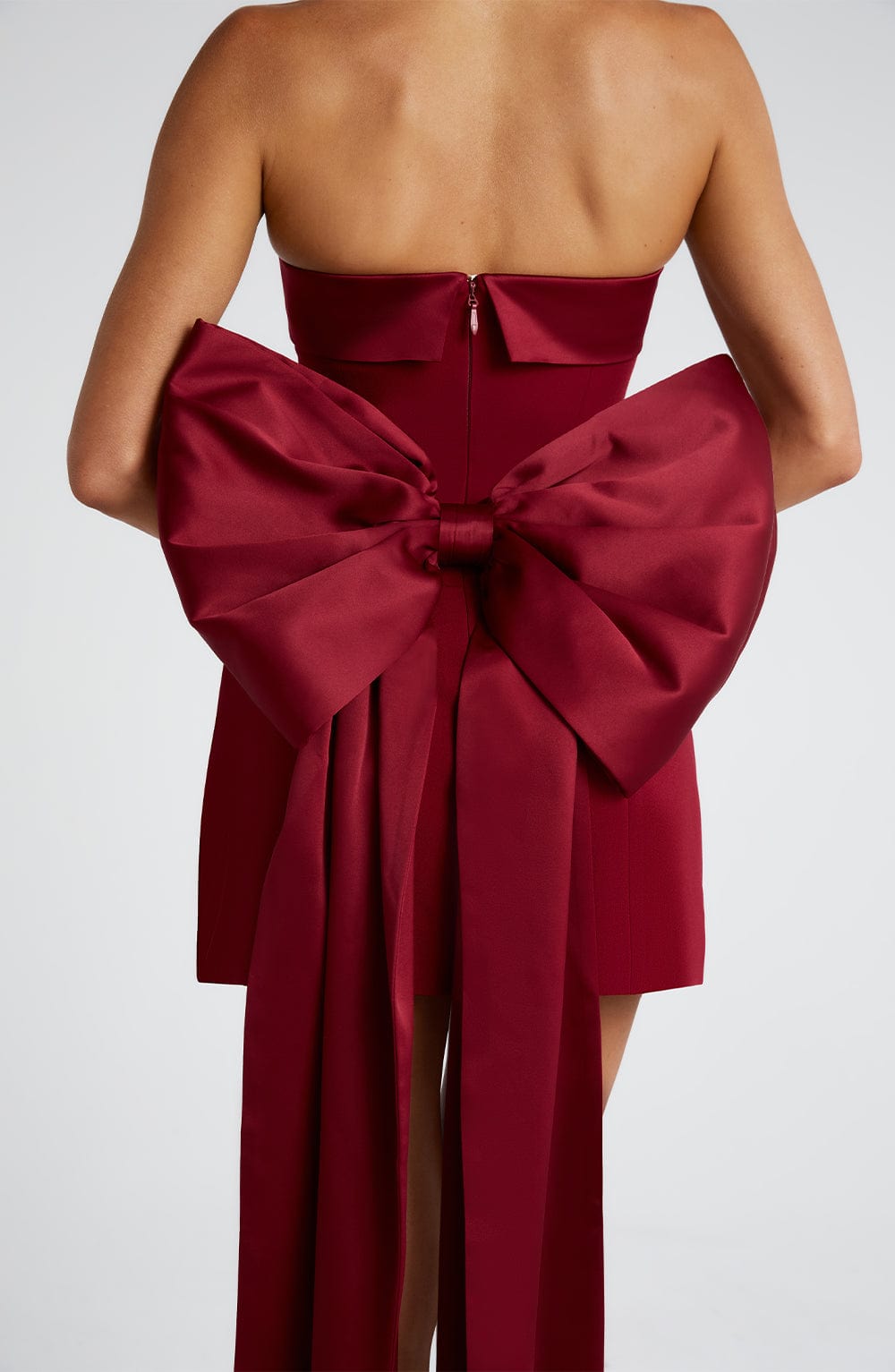 Barbara Mini Dress - Wine Dress Babyboo Fashion Premium Exclusive Design