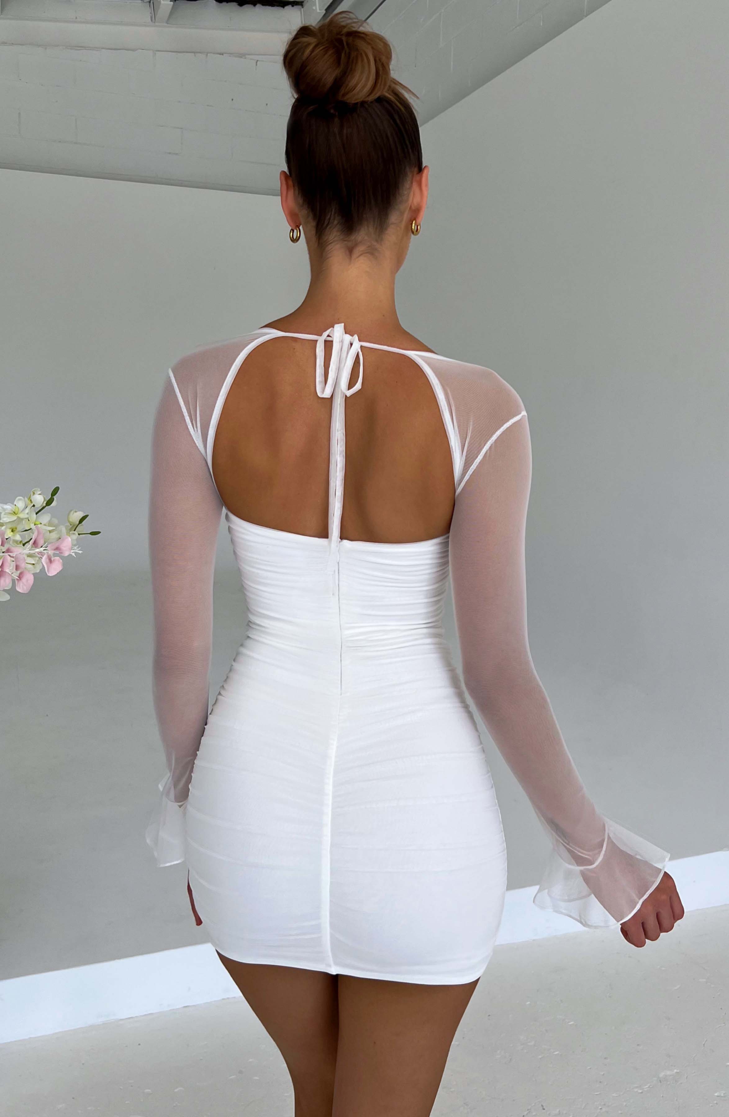 Brea Mini Dress - White Dress Babyboo Fashion Premium Exclusive Design