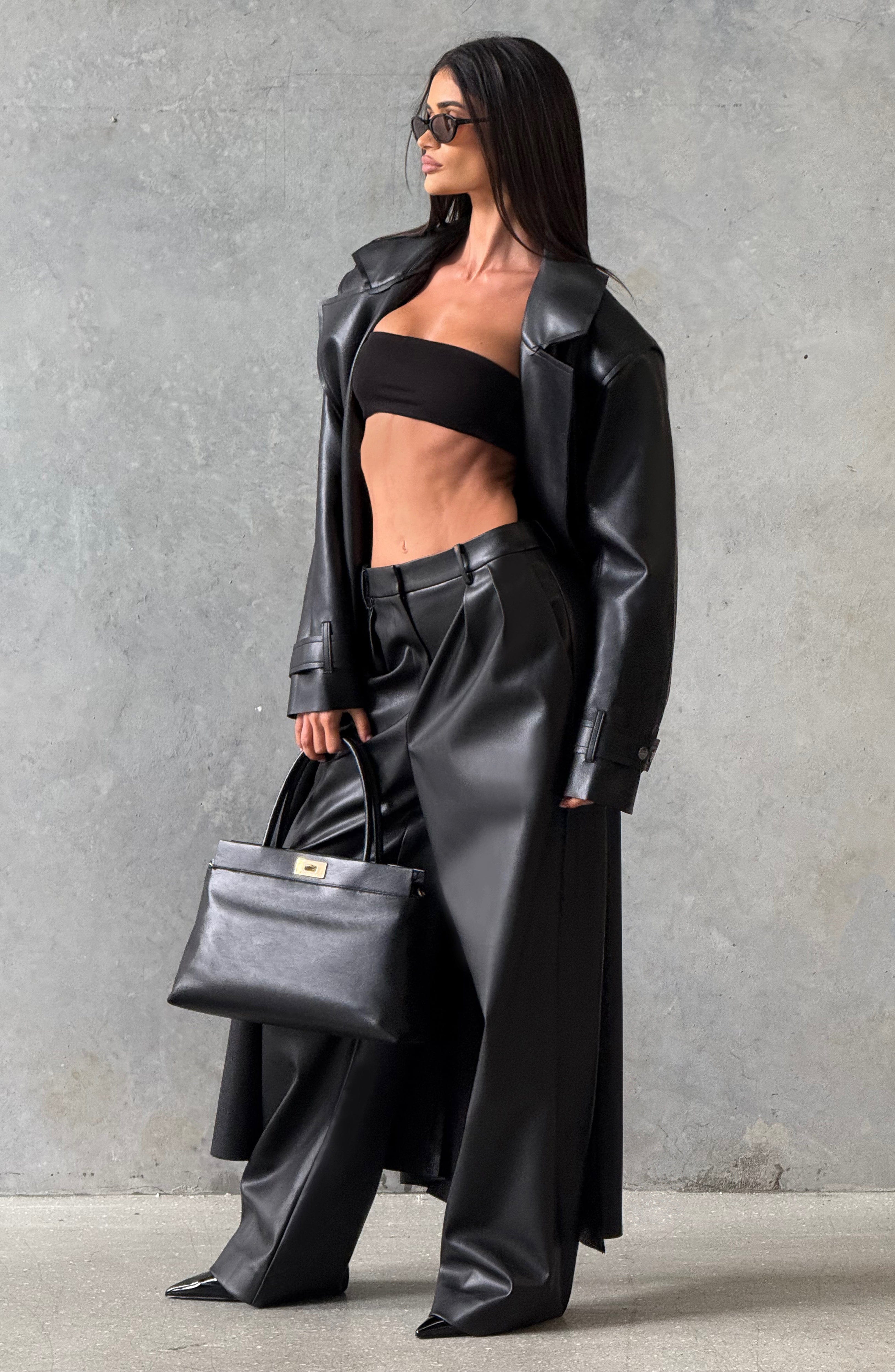 Bridget Trench Coat - Black Jacket Babyboo Fashion Premium Exclusive Design