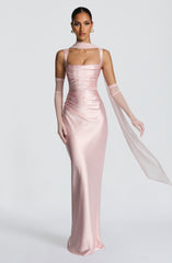 Calanthe Maxi Dress - Blush Dress Babyboo Fashion Premium Exclusive Design