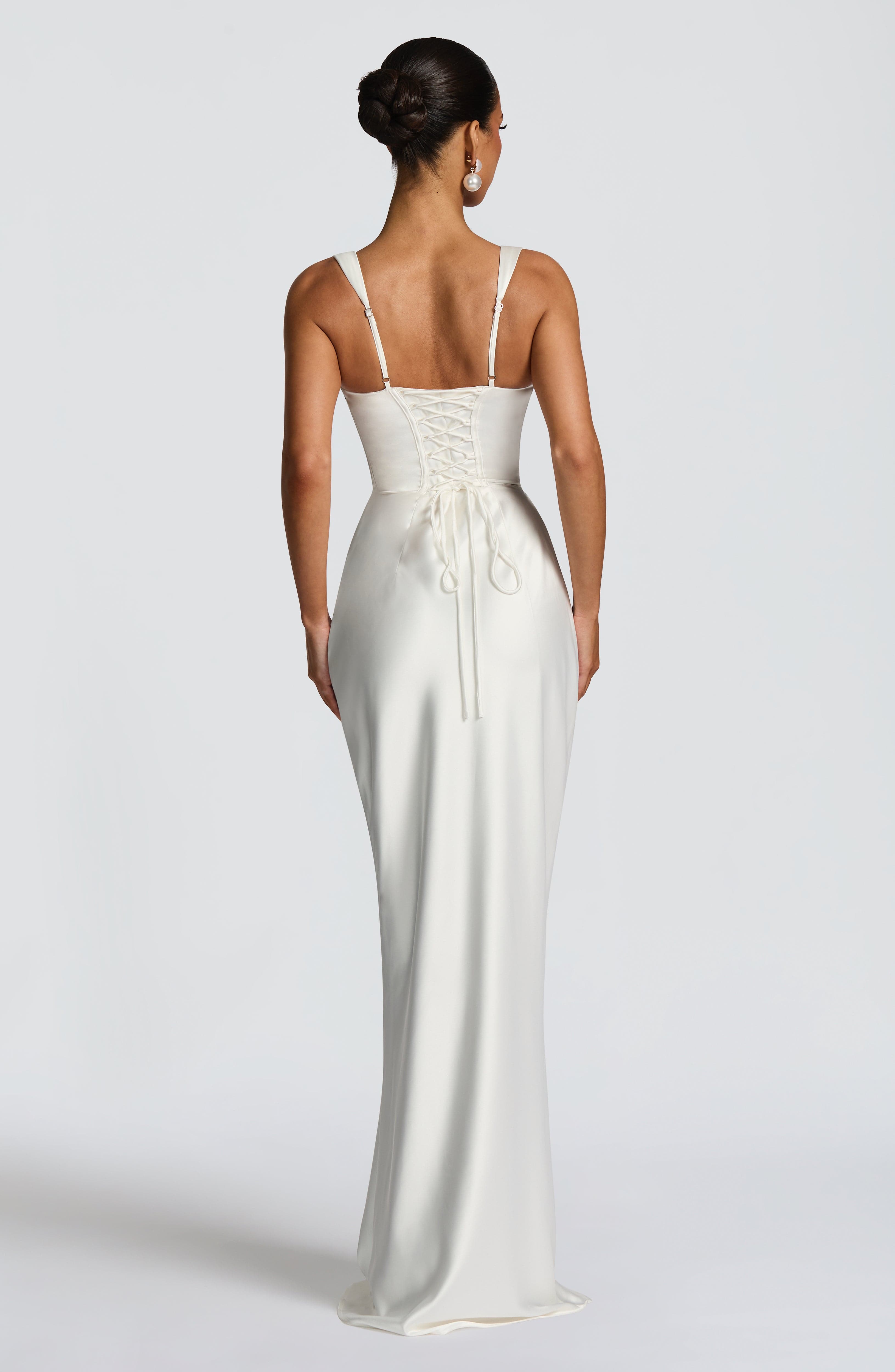 Calanthe Maxi Dress - Ivory Dress Babyboo Fashion Premium Exclusive Design